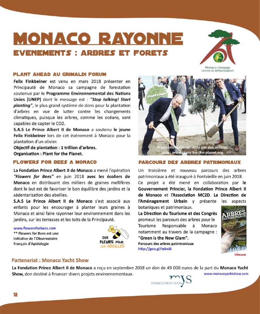 monaco s'engage contre la deforestation